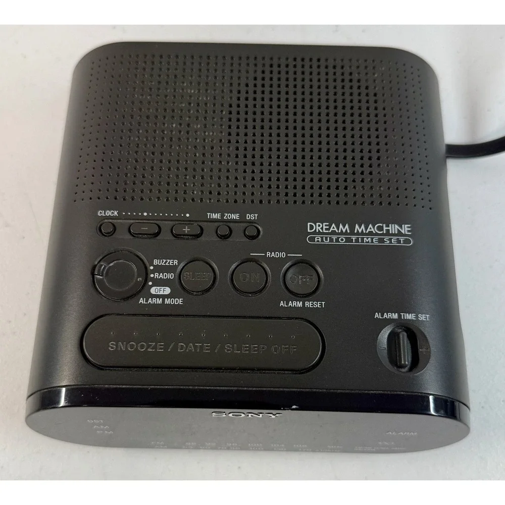 Sony Dream Machine ICF-C218 Black AM FM Digital Alarm Clock Radio OEM  *TESTED*